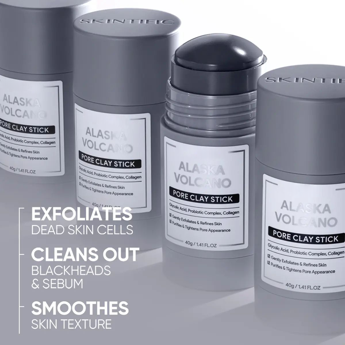 💥Each only $5.9💥Alaska Volcano Pore Clay Stick Cleansing Blackhead Remover Face Mask Stick