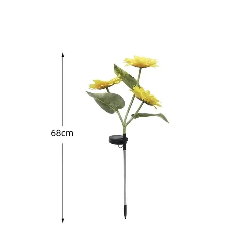 🔥Hot Sale 49% off  Each one $9.9🌟🌻 Solar Powered LED Sunflower Garden Lights Set