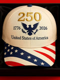 Men'S Anniversary United States Of America Eagle Printed Adjustable Baseball Cap