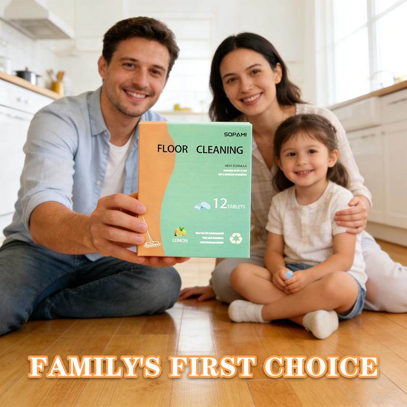 🎁Just $6.6 each and Free Shipping🎁Floor Cleaning Tablets - Safe for Wood Tile Marble Quick Dry No Residue