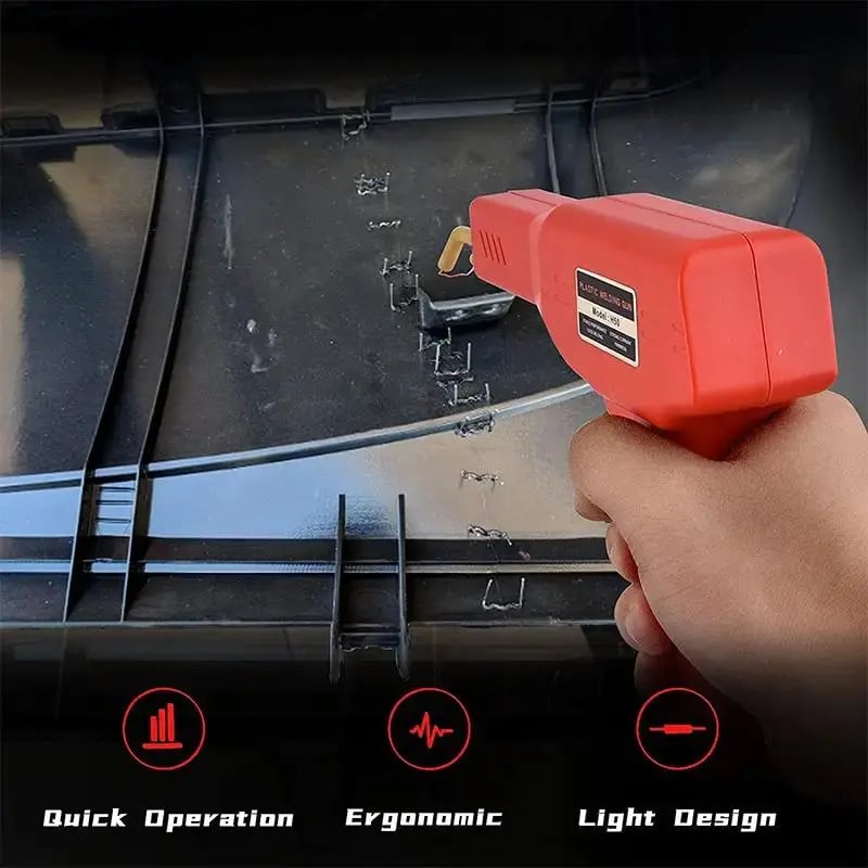 🔧 Handheld Car Plastic Welding Repair Tool (200 Staples Included)