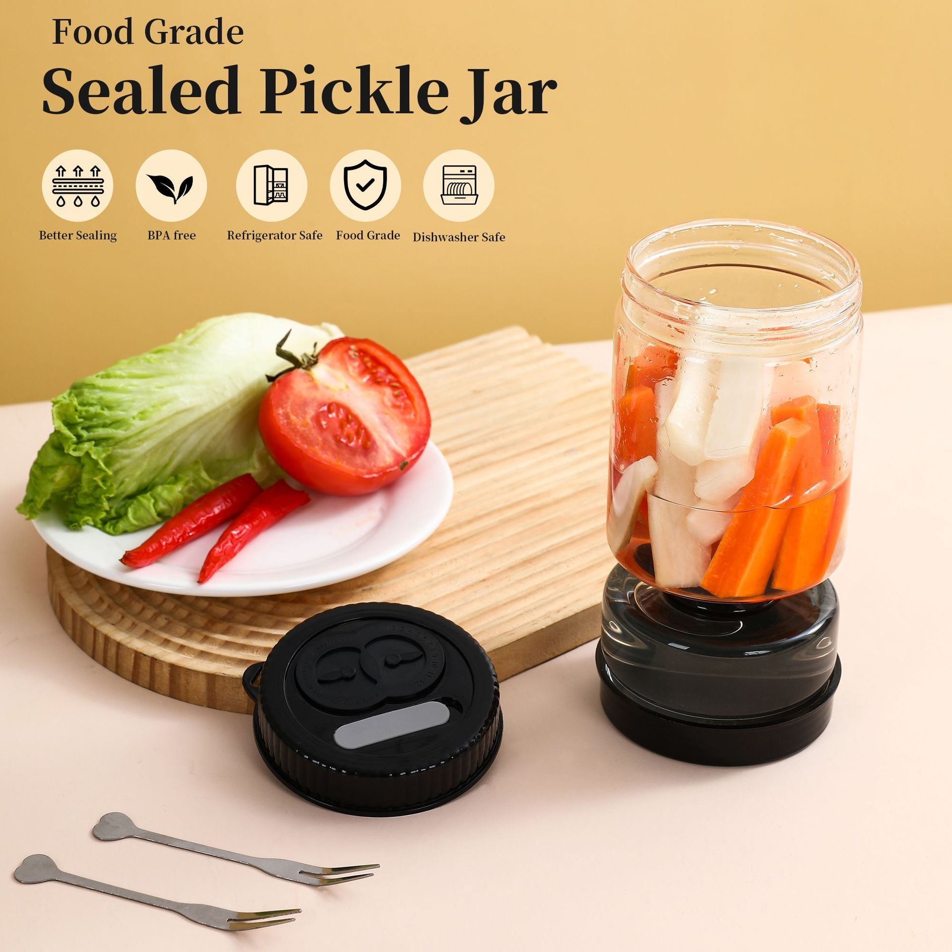 Hourglass Pickle & Olive Jar