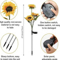 🔥Hot Sale 49% off  Each one $9.9🌟🌻 Solar Powered LED Sunflower Garden Lights Set