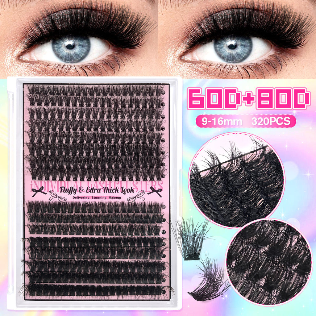 🔥JUST 1 HIT🔥 2000 Pcs  Mixed-Length Individual False Eyelash Kit