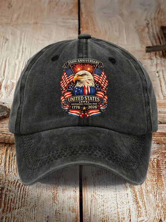 250Th Anniversary Washed Cotton Duckbill Cap For Both Men And Women