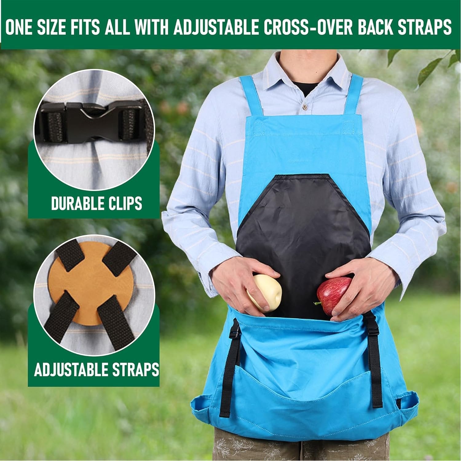 🌿 Heavy-Duty Gardening Apron – Hands-Free, Comfortable & Durable! 🌿New detachable weed puller head