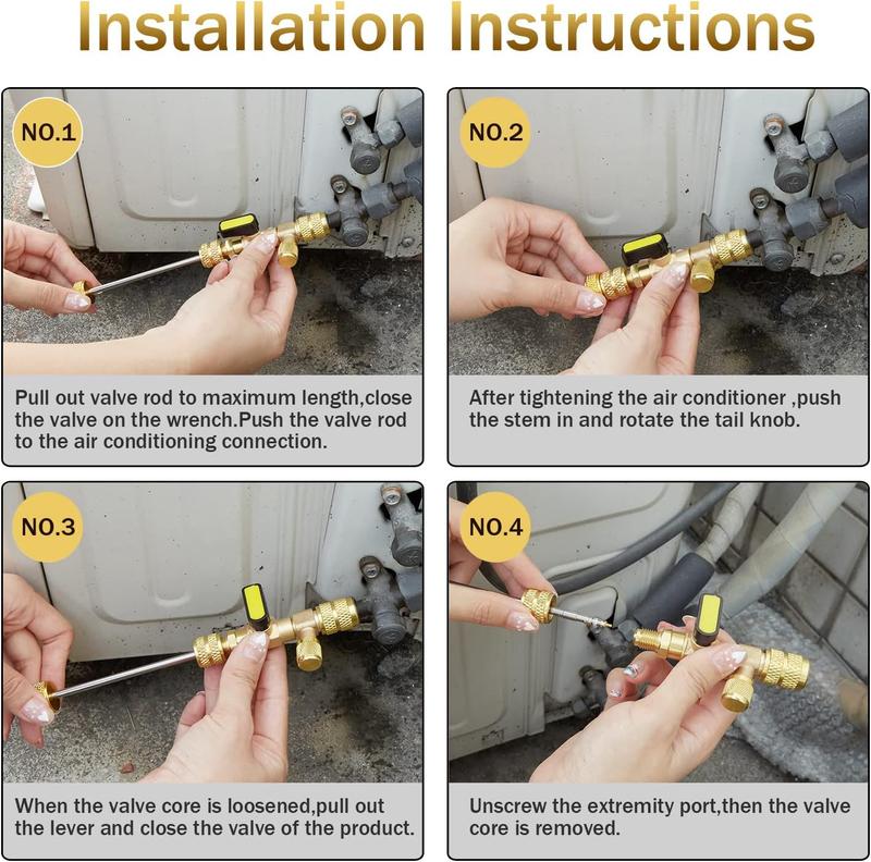 🔥Last Day 49% OFF -🛠️Home & Auto AC Valve Core Remover Installer Tool🏠