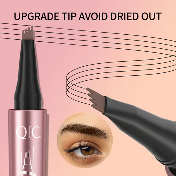 🎁Last Day Each only $6.66 and Free shipping✨Waterproof Micro-Fork Eyebrow Pencil, Long-Lasting Brow Pen for Natural Hair-Like Strokes