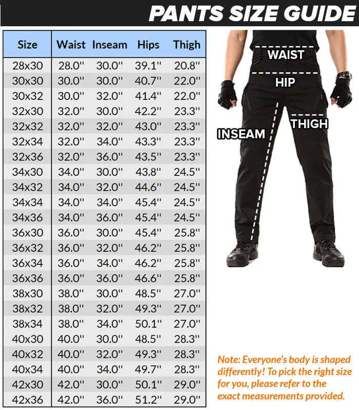 ✨Today Only Sale 50% OFF-Multifunctional Waterproof Ripstop Pants With 8 Pockets, Elastic Waistband-Unisex Stretch Fit