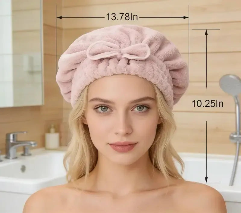 🔥BUY 2 GET 1 FREE TODAY & Ultra-Plush Anti-Frizz Hair Towel Caps